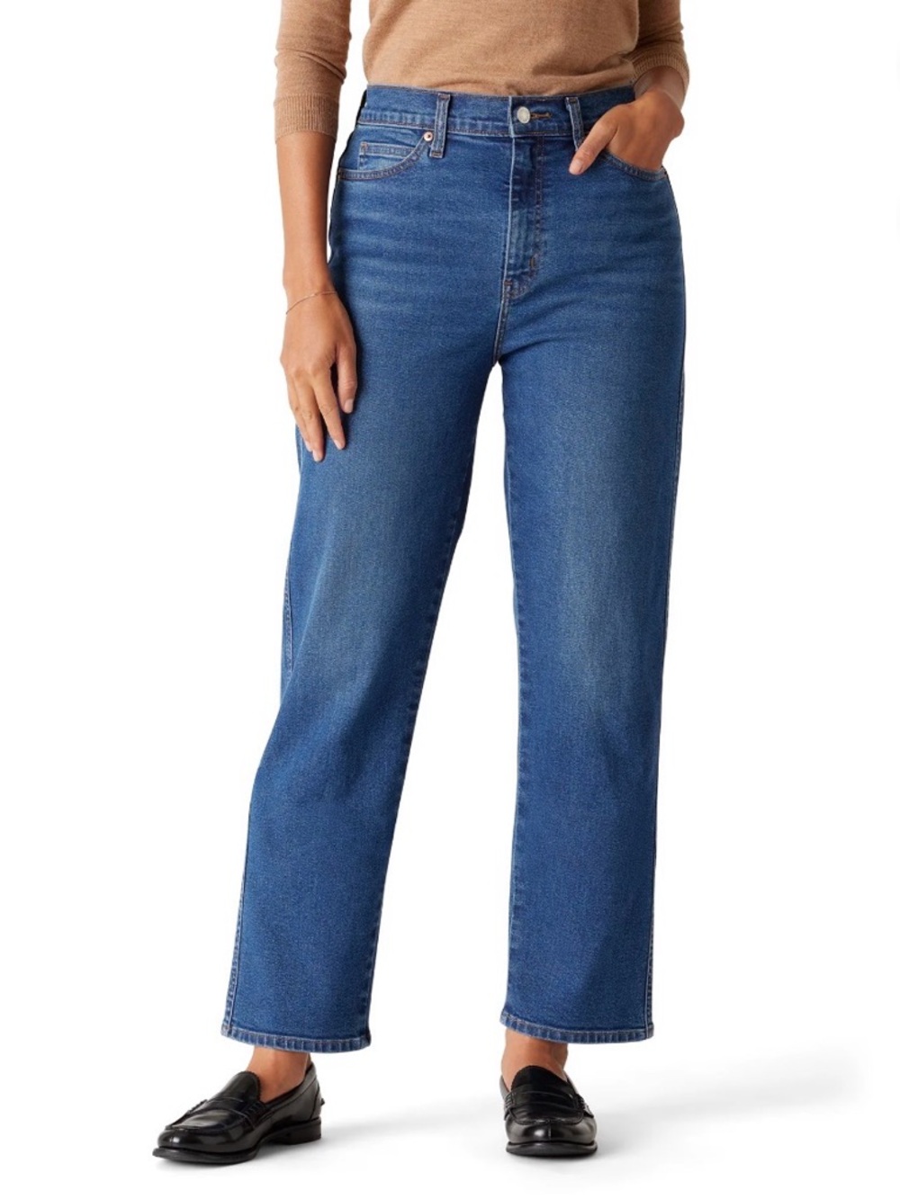 Women's Levi’s High Rise Straight Jean Denim Size 14/32W - Picture 3 of 8